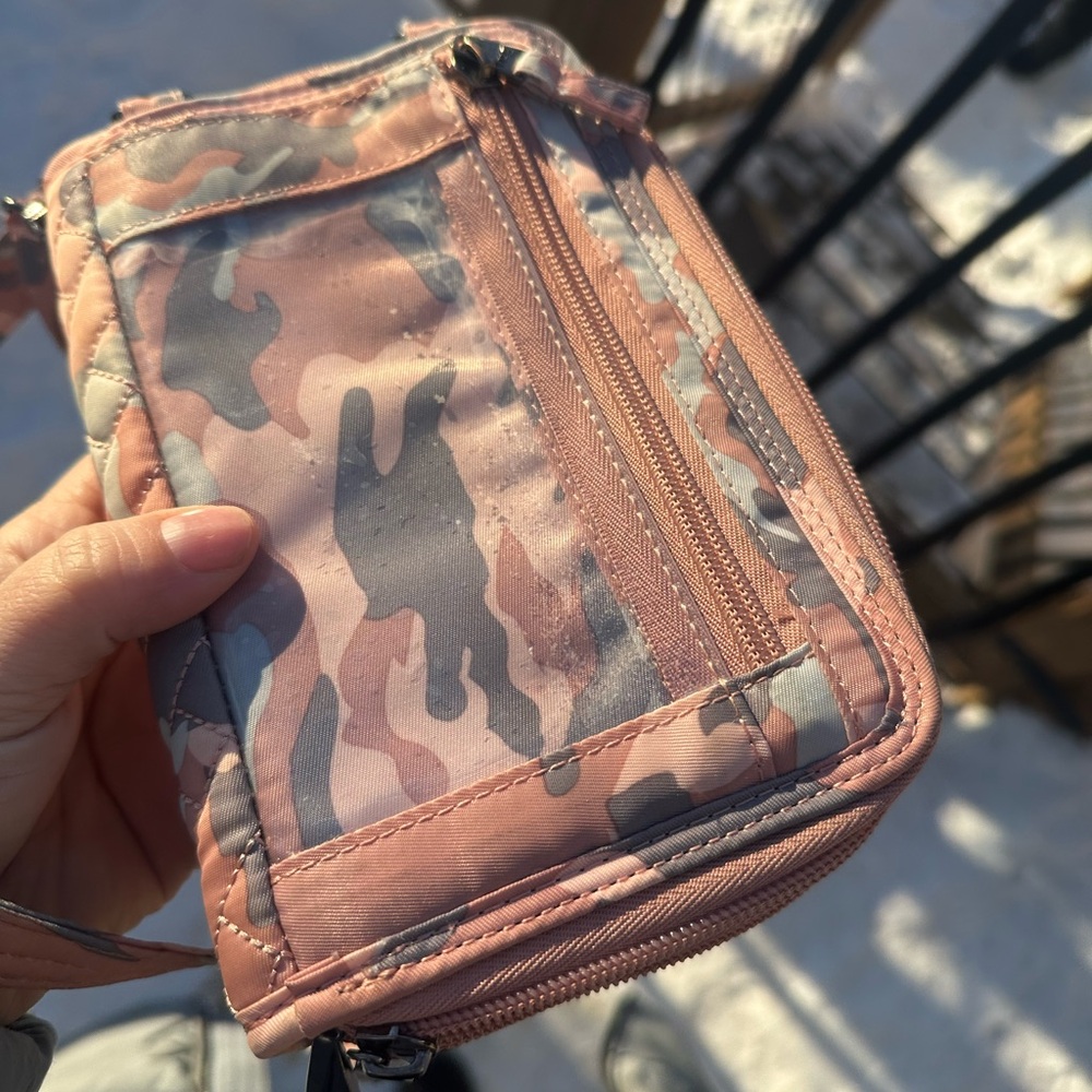 Lug Quickstep Convertible Wallet - Quilted Pink Camo - Picture 2 of 10
